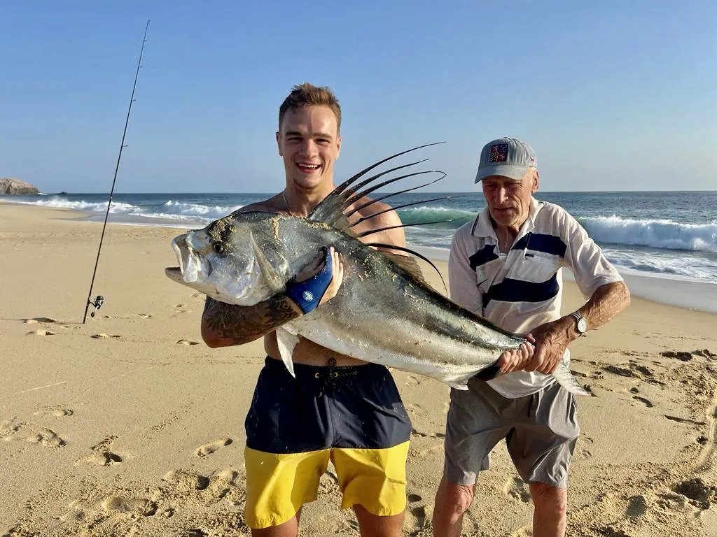 Surf fishing in Cabo San lucas