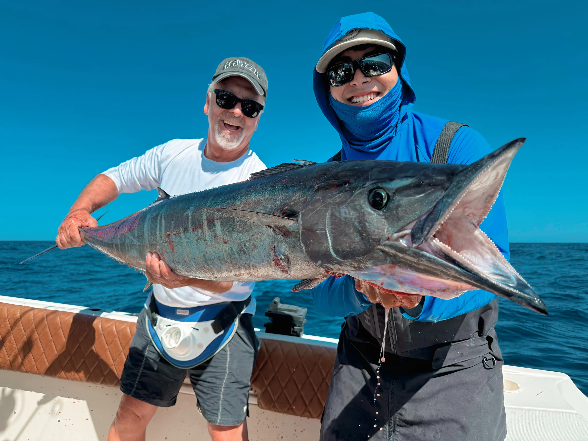 Anglers with a striped marlin released off Cabo San Lucas