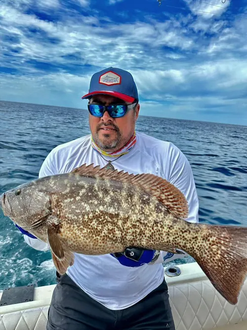 Using downriggers and transducers to catch groupers and snappers in Cabo San Lucas