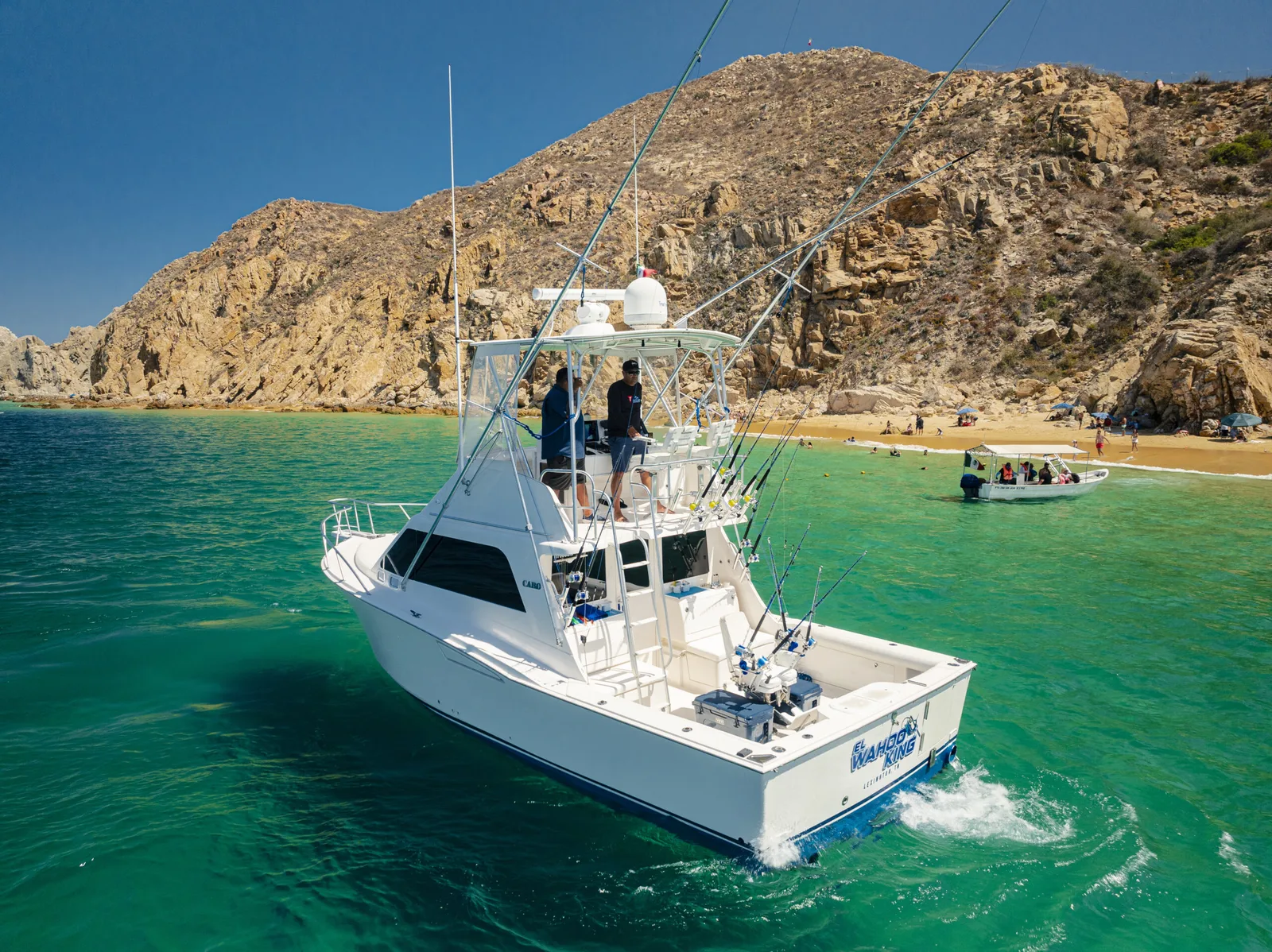 35ft Cabo Flybridge charter boat in Cabo San Lucas